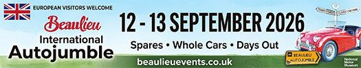 Beaulieu International Autojumble op 12 en 13 september 2026
