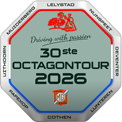 Octagon Tour logo met de 8 startplaatsen